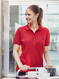 Damen Workwear Poloshirt Pocket Essential